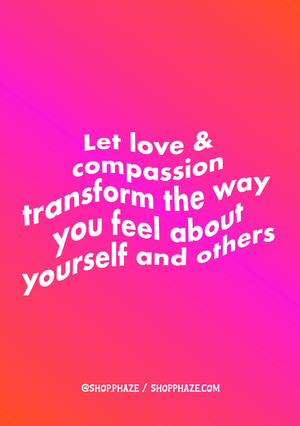 Open image in slideshow, &quot;Love &amp; Compassion&quot; Poster 11x17
